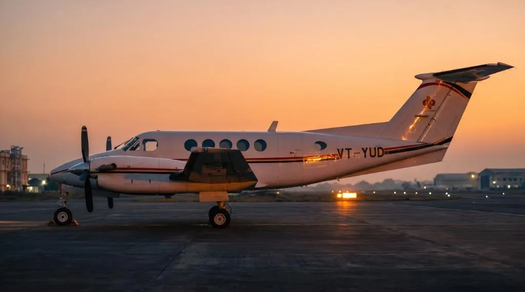 B200 Exterior Runway Profile View
