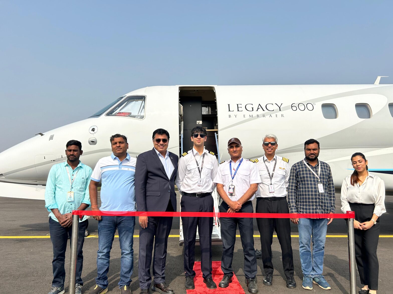 Capt. Sandeep and Team with Legacy 600