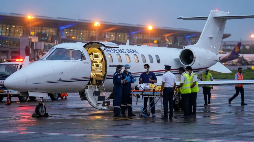 Medical air charter service in Jharsuguda
